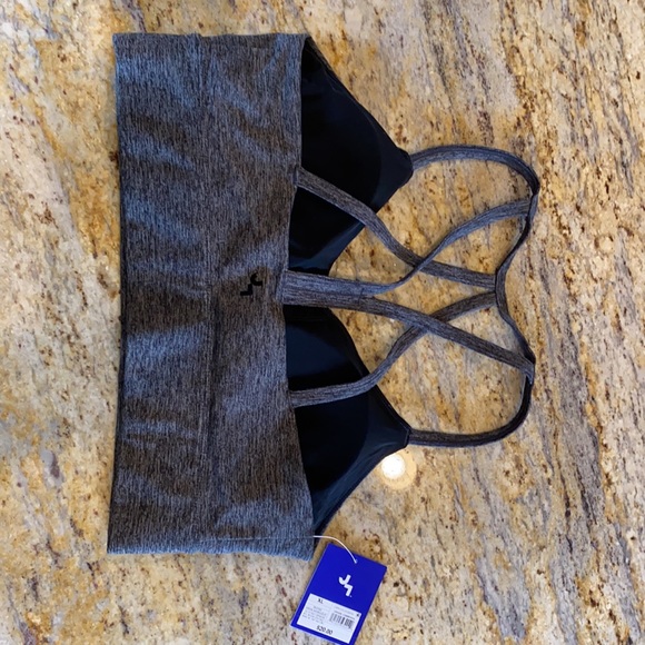 Women’s sports bra, charcoal gray, XL - Picture 2 of 2